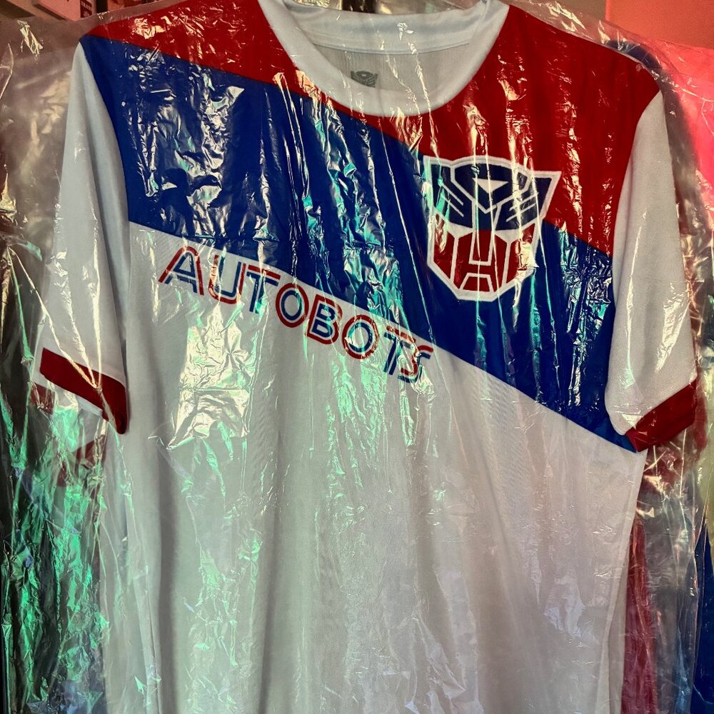 TRANSFORMERS AUTOBOTS PERFORMANCE TEAM JERSEY COSPLAY SIZE MEDIUM FREE SHIPPING!